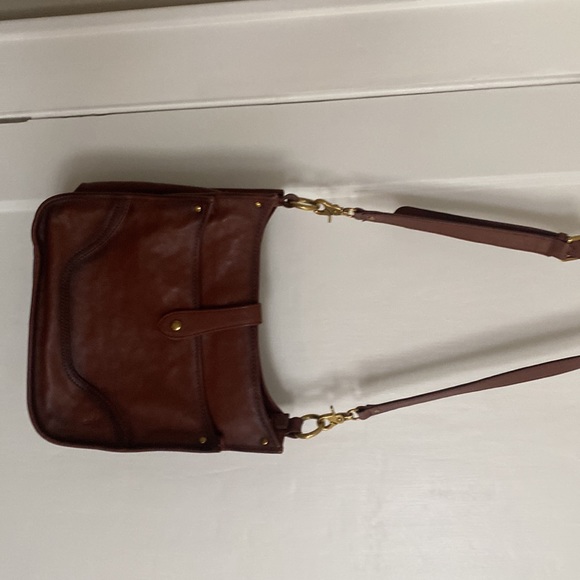 FRYE NORTH SOUTH COGNAC CROSSBODY - Picture 2 of 5